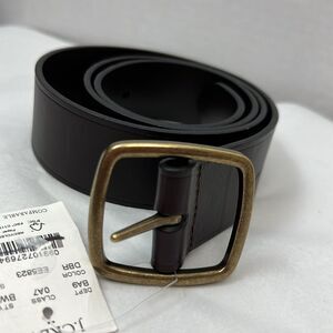 J. Crew Factory bw731 Wide Leather Belt For Men  size 34 NWT